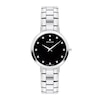 Thumbnail Image 0 of Ladies' Movado Faceto 1/20 CT. T.W. Diamond Watch with Black Dial (Model: 0607866)