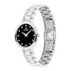 Thumbnail Image 1 of Ladies' Movado Faceto 1/20 CT. T.W. Diamond Watch with Black Dial (Model: 0607866)