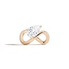 Thumbnail Image 0 of Zales x SHAHLA 2 CT. Certified Pear-Shaped Lab-Created Diamond Solitaire Zaha Infinity Engagement Ring in 14K Gold