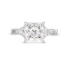 Thumbnail Image 3 of 3-1/2 CT. T.W. Princess-Cut Certified Lab-Created Diamond Three-Stone Engagement Ring in 14K White Gold (F/VS2)