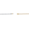 Thumbnail Image 2 of 2 CT. T.W. Lab-Created Diamond Tennis Bracelet in Sterling Silver and 14K Gold Plate (F/SI2) - 7”