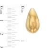 Thumbnail Image 2 of 18.0mm Polished Teardrop Stud Earrings in Sculpted Hollow 14K Gold