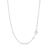Thumbnail Image 2 of 2 CT. T.W. Certified Lab-Created Diamond Line Necklace in 14K White Gold (F/SI2)