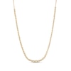 Thumbnail Image 0 of 1 CT. T.W. Certified Lab-Created Diamond Graduated Bezel-Set Necklace in 14K Gold (F/SI2) - 17"
