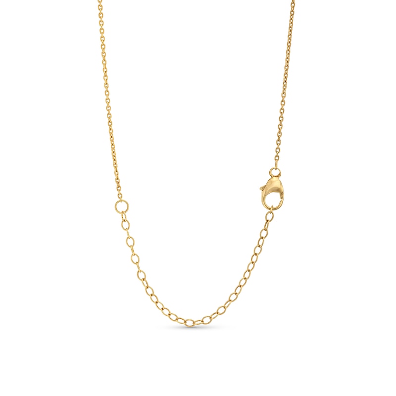1 CT. T.W. Certified Lab-Created Diamond Graduated Bezel-Set Necklace in 14K Gold (F/SI2) - 17"