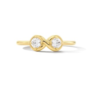 Zales x Nungu 3/8 CT. T.W. Diamond Infinity Ring in 14K Gold | Zales