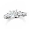 Thumbnail Image 0 of Previously Owned - 1 CT. T.W. Quad Princess-Cut Diamond Three Stone Ring in 14K White Gold