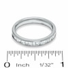 Thumbnail Image 3 of Previously Owned - 1/2 CT. T.W. Princess-Cut and Baguette Diamond Channel Band in 14K White Gold