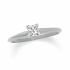 Thumbnail Image 1 of Previously Owned - 1/5 CT. Square-Cut Diamond Solitaire Engagement Ring in 14K White Gold