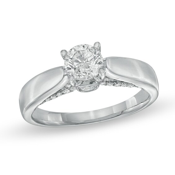 I2 clarity, I-J color Jewelry Adviser Rings 14k White Gold A Diamond ring Diamond quality A I2 clarity, I-J color Jewelry Adviser Rings 14k White Gold A Diamond ring Diamond quality A