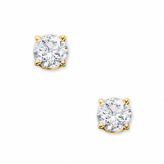 CT. T.w. Diamond Solitaire Stud Earrings in 14K Gold