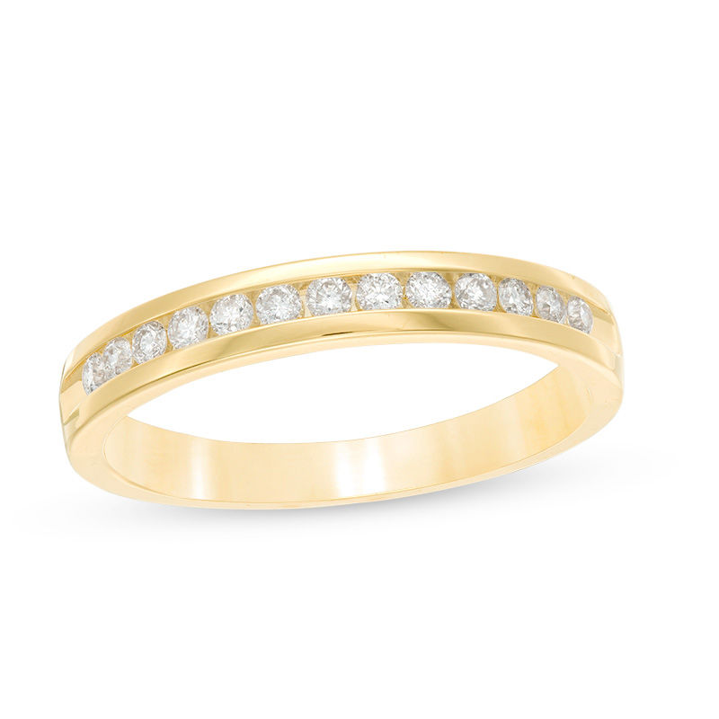 1/4 CT. T.W. Diamond Channel Band in 14K Gold