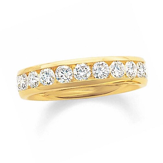1 CT. T.w. Diamond Channel Band in 14K Gold