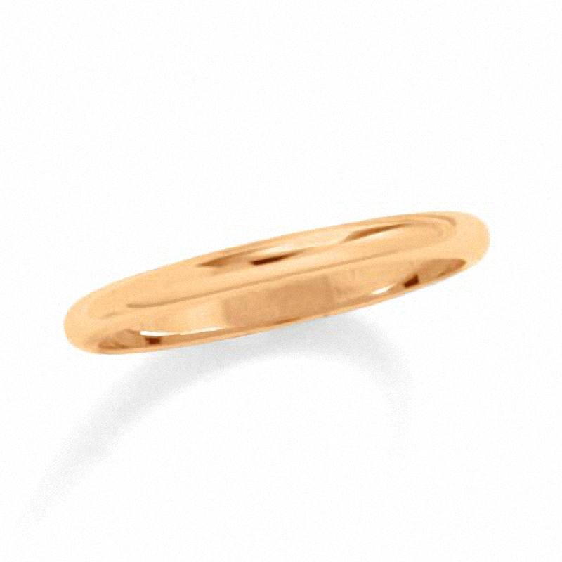 Ladies' 2mm Wedding Band in 14K Gold