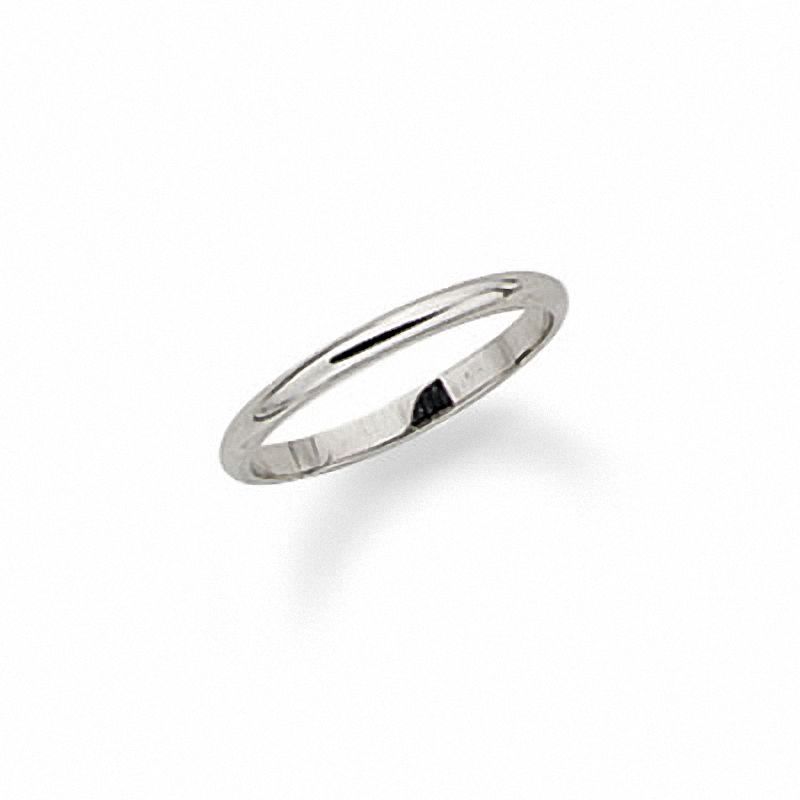 14K White Gold Ladies' Wedding Band