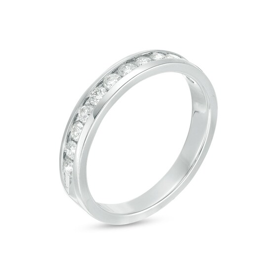 1/2 CT. T.w. Diamond Channel Band in 14K White Gold