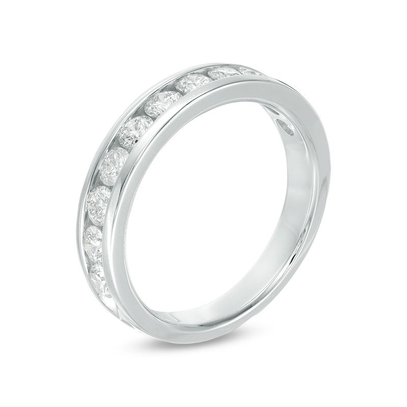 1 CT. T.W. Diamond Channel Band in 14K White Gold