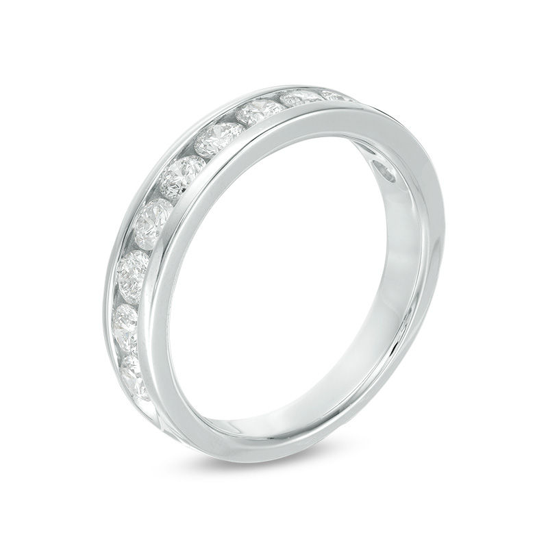 Main Image 2 of 1 CT. T.W. Diamond Channel Band in 14K White Gold
