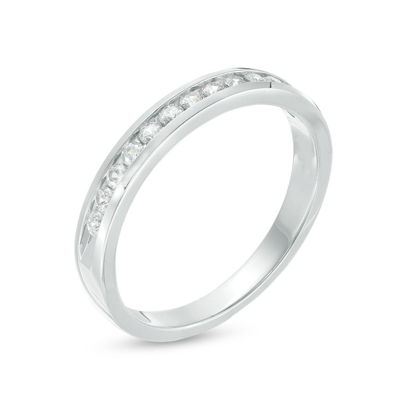 1/4 CT. T.W. Diamond Channel Band in 14K White Gold