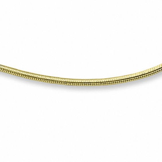 Snake Chain Necklace In 14K Gold - 20