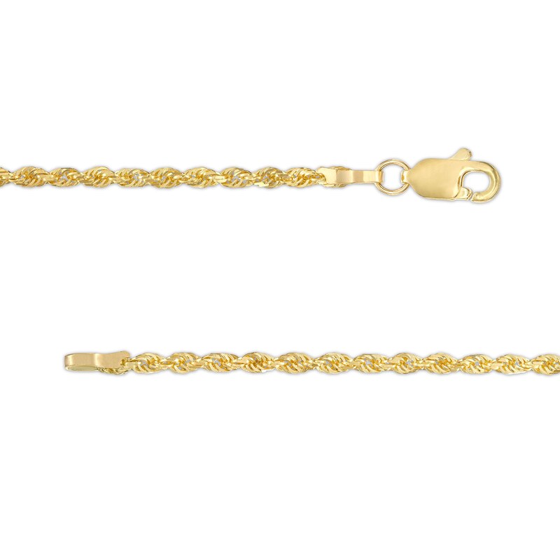 Main Image 4 of 1.75mm Diamond-Cut Rope Chain Necklace in 14K Gold - 20"