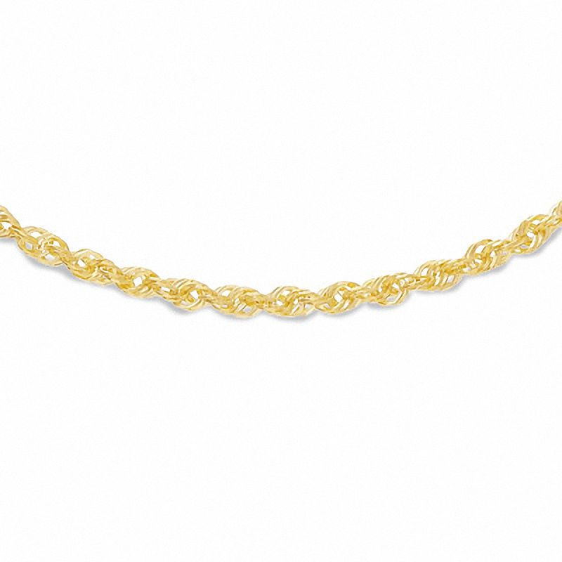 Main Image 1 of 2.5mm Diamond-Cut Rope Chain Necklace in 14K Gold - 22"