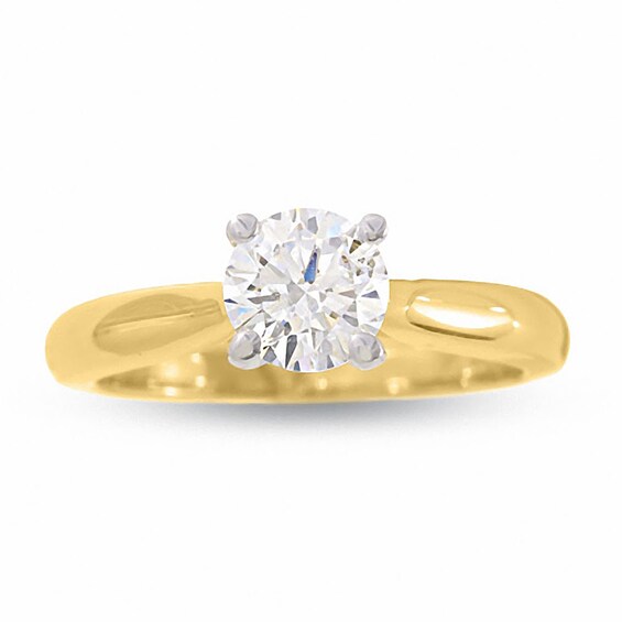 1 CT. Certified Diamond Solitaire Engagement Ring in 18K Gold Signature Collection