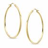 Thumbnail Image 0 of 14K Gold 45mm Polished Square Edge Hoop Earrings
