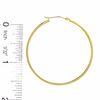Thumbnail Image 2 of 14K Gold 45mm Polished Square Edge Hoop Earrings