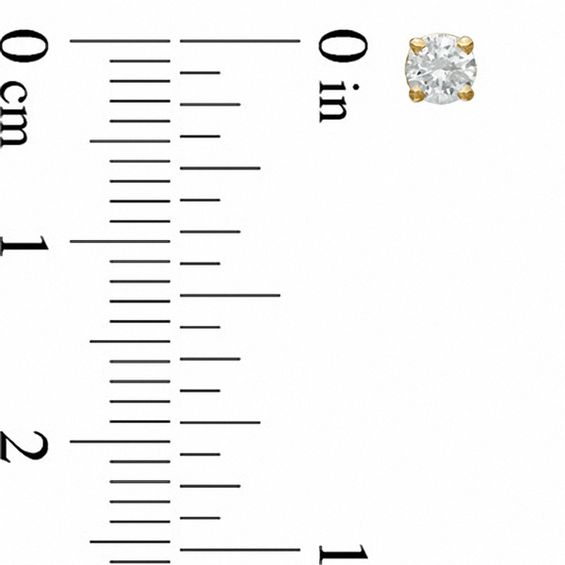 CT. T.w. Diamond Solitaire Stud Earrings in 14K Gold