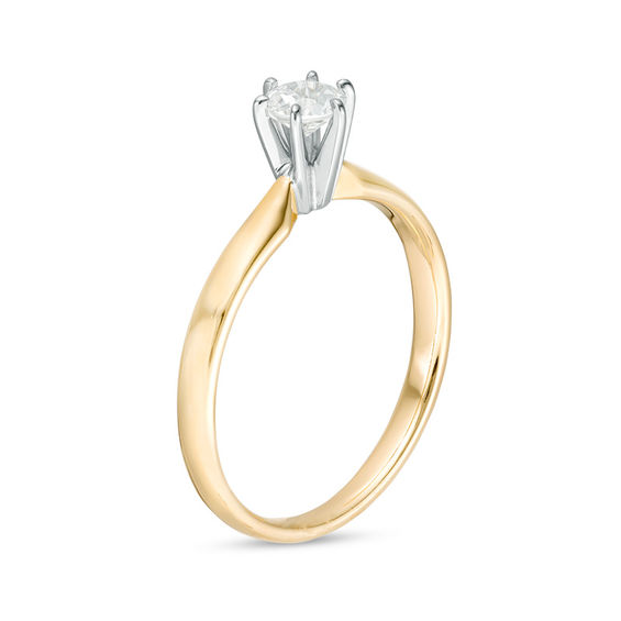 1/3 CT. Diamond Solitaire Engagement Ring in 14K Gold