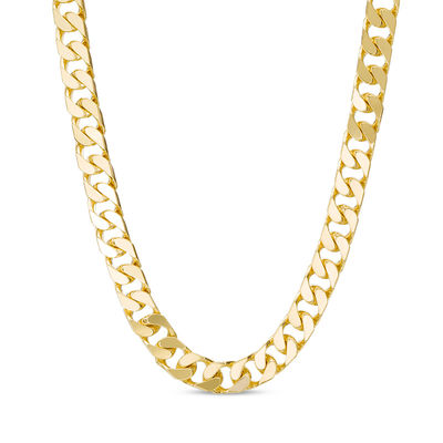 Zales Men's 14K Gold Curb Chain Necklace