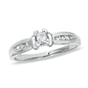 Thumbnail Image 0 of 1/4 CT. T.W. Princess-Cut Solitaire Engagement Ring in Platinum