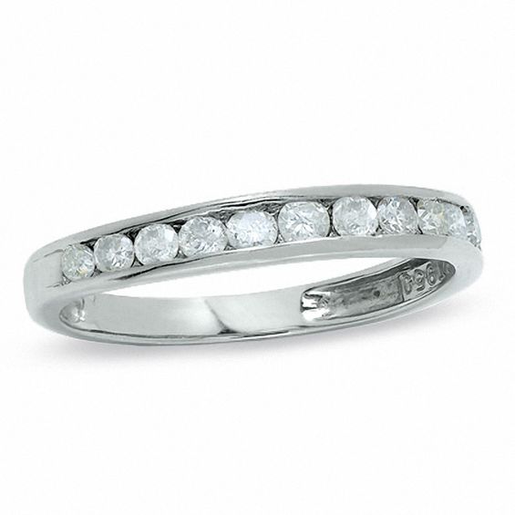 1/2 CT. T.w. Diamond Channel Set Band in Platinum