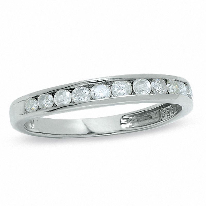 Main Image 1 of 1/2 CT. T.W. Diamond Channel Set Band in Platinum
