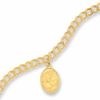 10K Gold Bracelet And Charm With A Mother And A Child