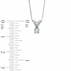 Thumbnail Image 2 of 1/6 CT. Diamond Solitaire Pendant in 14K White Gold (J/I3)