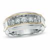 Thumbnail Image 0 of Men's 1 CT. T.W. Diamond Five Stone Band in 10K Two-Tone Gold
