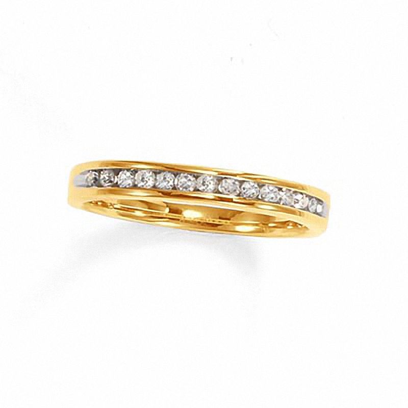 Main Image 1 of 1/4 CT. T.W. Diamond Channel Band in 10K Gold