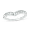 Thumbnail Image 0 of 1/4 CT. T.W. Diamond Chevron Channel Band in 10K White Gold