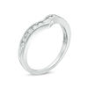 Thumbnail Image 1 of 1/4 CT. T.W. Diamond Chevron Channel Band in 10K White Gold