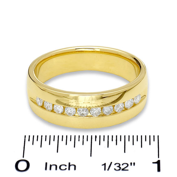 1/2 CT. T.w. Diamond Channel Band in 14K Gold