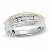 Thumbnail Image 0 of Men's 1/2 CT. T.W. Diamond Five Stone Band in 10K Two-Tone Gold
