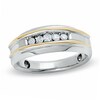 Thumbnail Image 1 of Men's 1/2 CT. T.W. Diamond Five Stone Band in 10K Two-Tone Gold