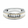 Thumbnail Image 2 of Men's 1/2 CT. T.W. Diamond Five Stone Band in 10K Two-Tone Gold