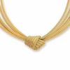 Thumbnail Image 1 of 14K Gold 5 Strand Knotted Mesh Necklace