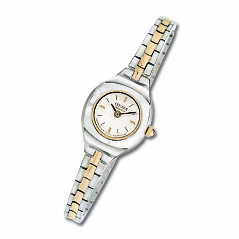 Main Image 1 of Ladies' Citizen Two-Tone Bracelet Watch with White Dial (Model: EK3294-53A)