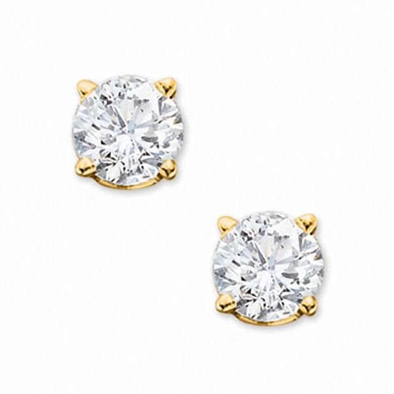 1-1/2 CT. T.w. Certified Diamond Solitaire Stud Earrings in 14K Gold