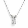 Thumbnail Image 1 of 1/5 CT. Diamond Solitaire Pendant in 14K White Gold