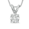 Thumbnail Image 1 of 1/2 CT. Diamond Solitaire Pendant in 14K White Gold